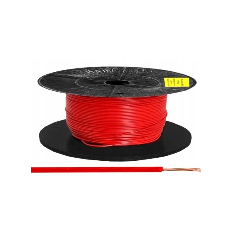 Przewód FLRY 0.35 czerwony kabel samochodowy 50cm