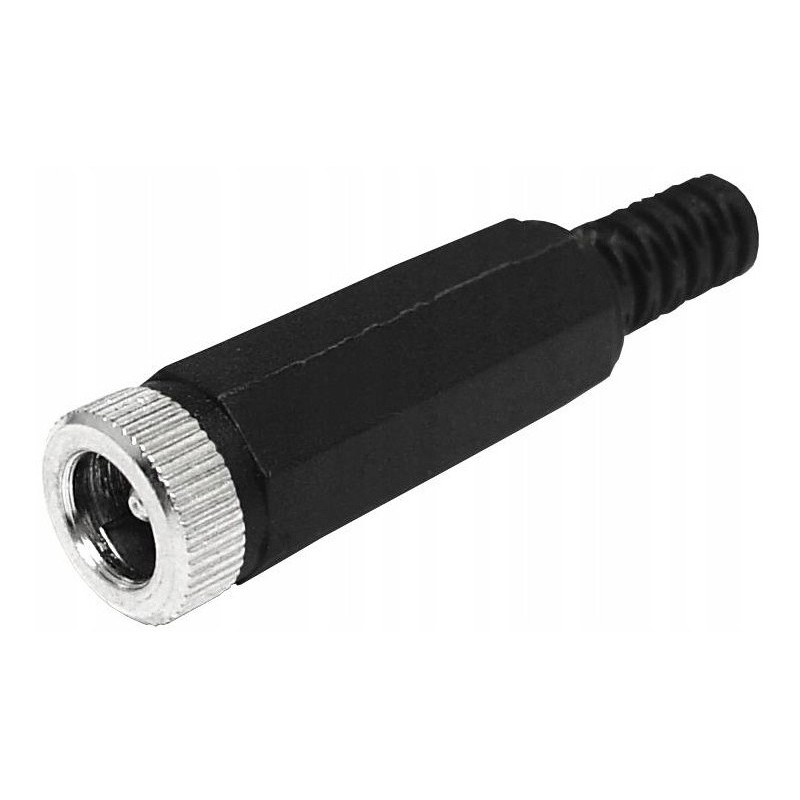 Gniazdo dc 2.1/5.5mm lutowane na przewód kabel LED