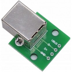 USB Type B to PCB Socket Adapter for Soldering