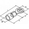 2x red ring connector 1/4 fi 10 AWG 16-22