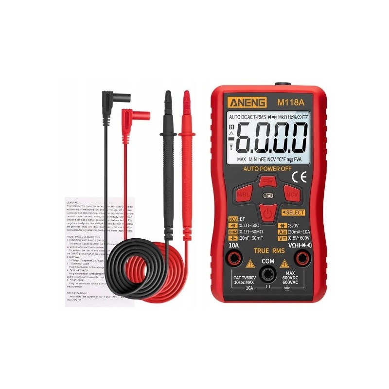 Digital multimeter M118A capacity detector torch