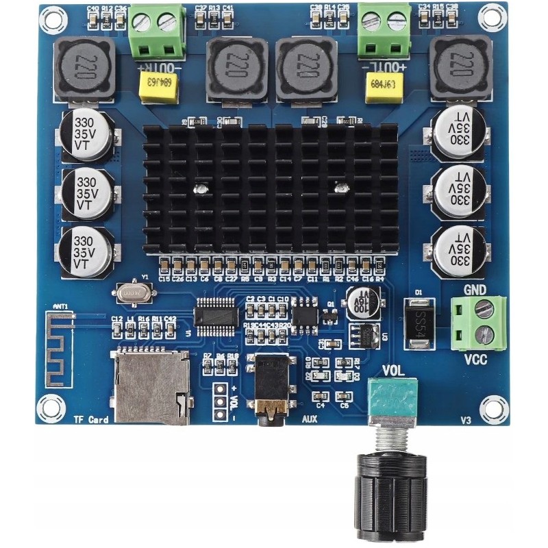 Amplifier XH-A105 2x100W TDA7498 bluetooth TF AUX