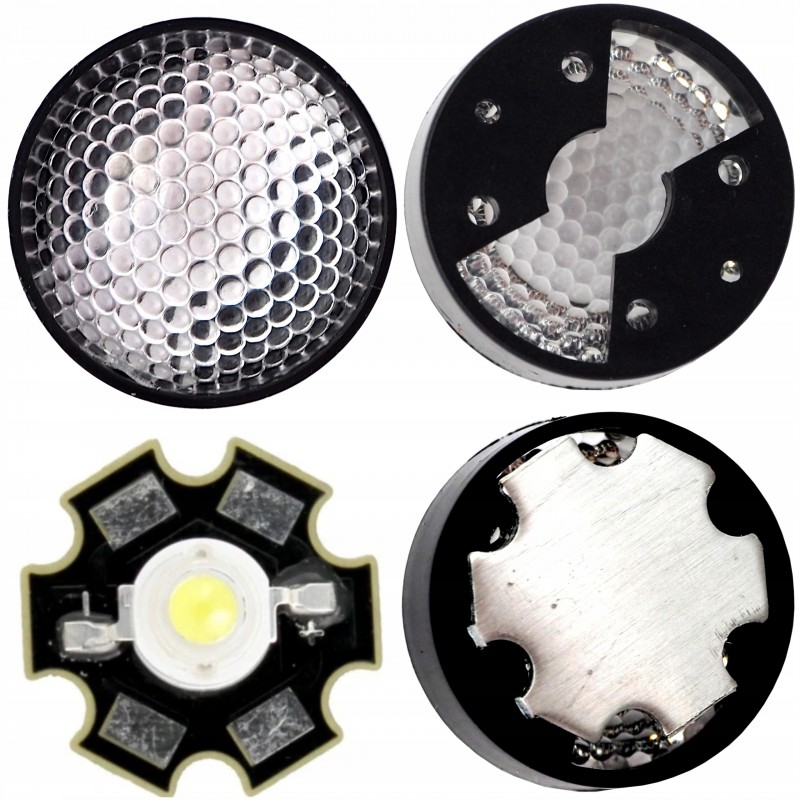 Power LED kilimator lens 60 degrees convex 5W