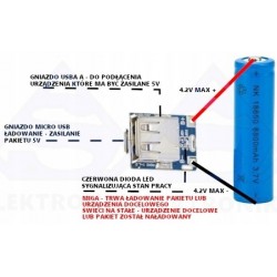 Powerbank mini USB charging control 18650 5V board