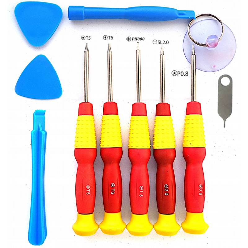 A set of precision tools for electronics AND 11 elements