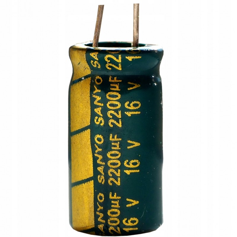 Capacitor electrolyte. 16V 2200uF 195x10 Sanyo