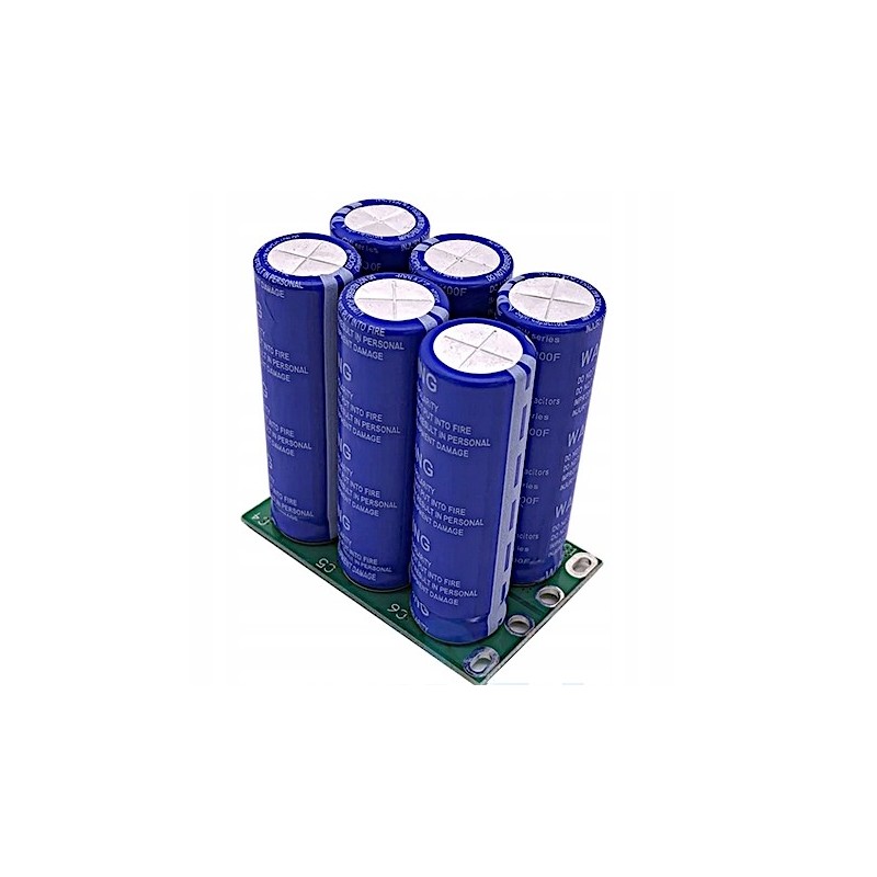 Supercapacitor 6x100F balancer 16V 16.6F audio
