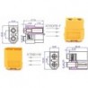 XT90 male + female RC AKU LiPol 90A plug and socket pair set