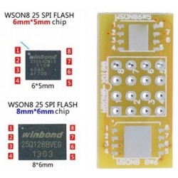 WSON8 ANDK QFN8 DFN8 smd to DIP adapter with goldpin