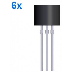 6 x Transistor S9014 TO-92