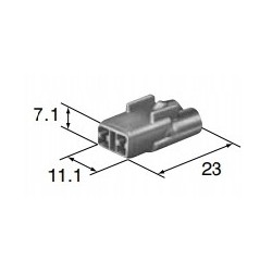 SUMITOMO sealed 2 pin car connector