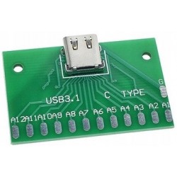 USB Type-C 3.1 to PCB Socket Adapter for Soldering