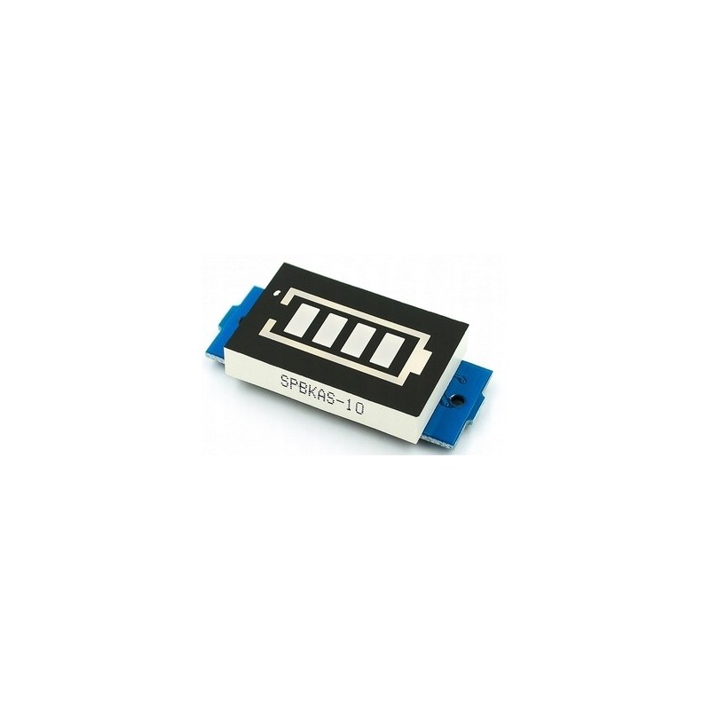 3S 18650 11.1 - 12.6V battery charge level indicator blue