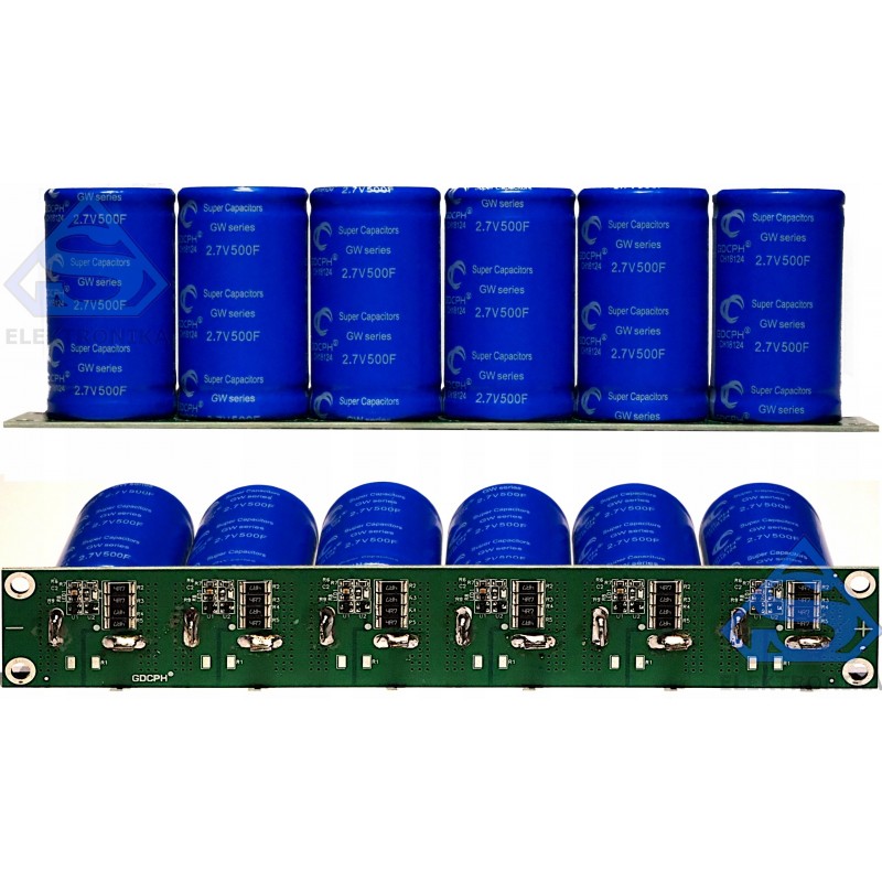 Super audio capacitor pack 6x500F 16V 83F GDCP