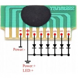 Flashing LED driver module led line 6 LEDs