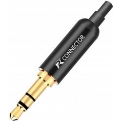 Jack 3.5mm Hi-Fi Rconnect. Headphone plug Black