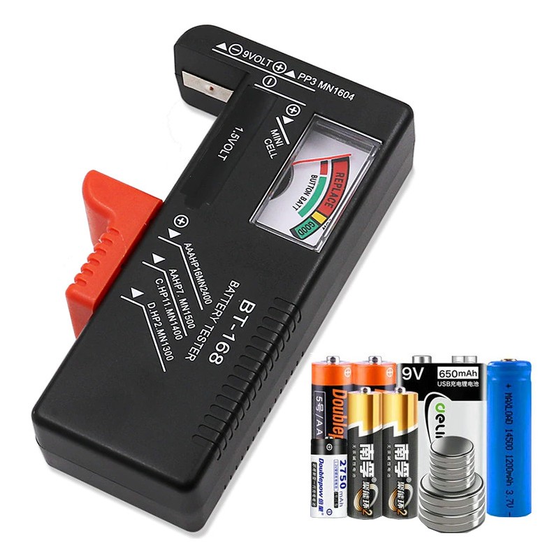 Universal battery tester AAA AA 9V analogue