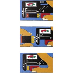 Universal battery tester AAA AA 9V analogue