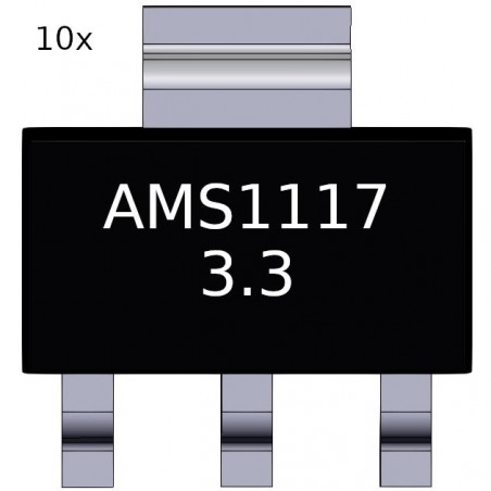 10x AMS1117-3.3V stabilizator napięcia 1A 3.3V
