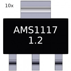 10x AMS1117-1.2V stabilizator napięcia 1A 1.2V
