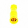 2x Konektor rurkowy żeński 5mm izolowany żółty 10-12 AWG