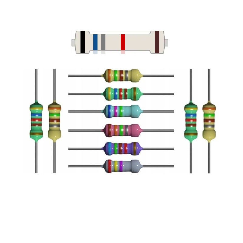 10x resistor 6.8K 1% tolerance power 1/4W 6K8
