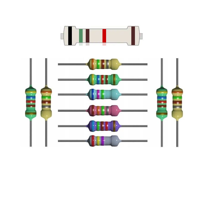 10x resistor 5.1K 1% tolerance power 1/4W 5K1