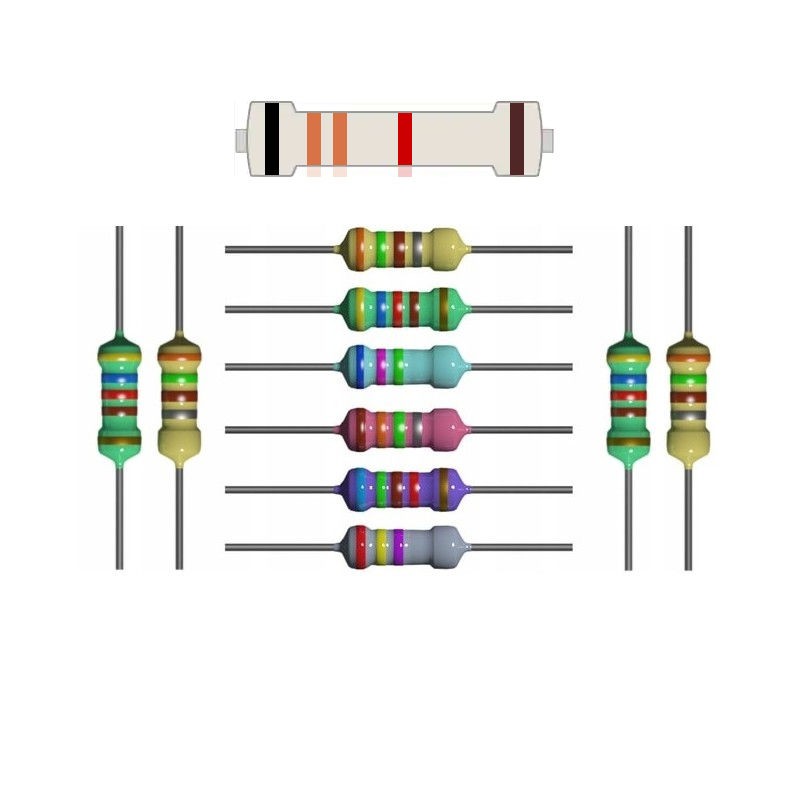 10x resistor 3.3K 1% tolerance power 1/4W 3K3