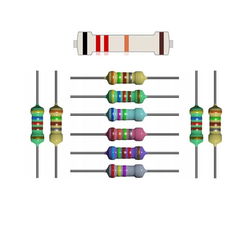 10x 20K resistor 1% tolerance power 1/4W
