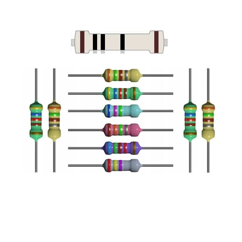 10x 100R 100 Ohm resistor 1% tolerance power 1/4W