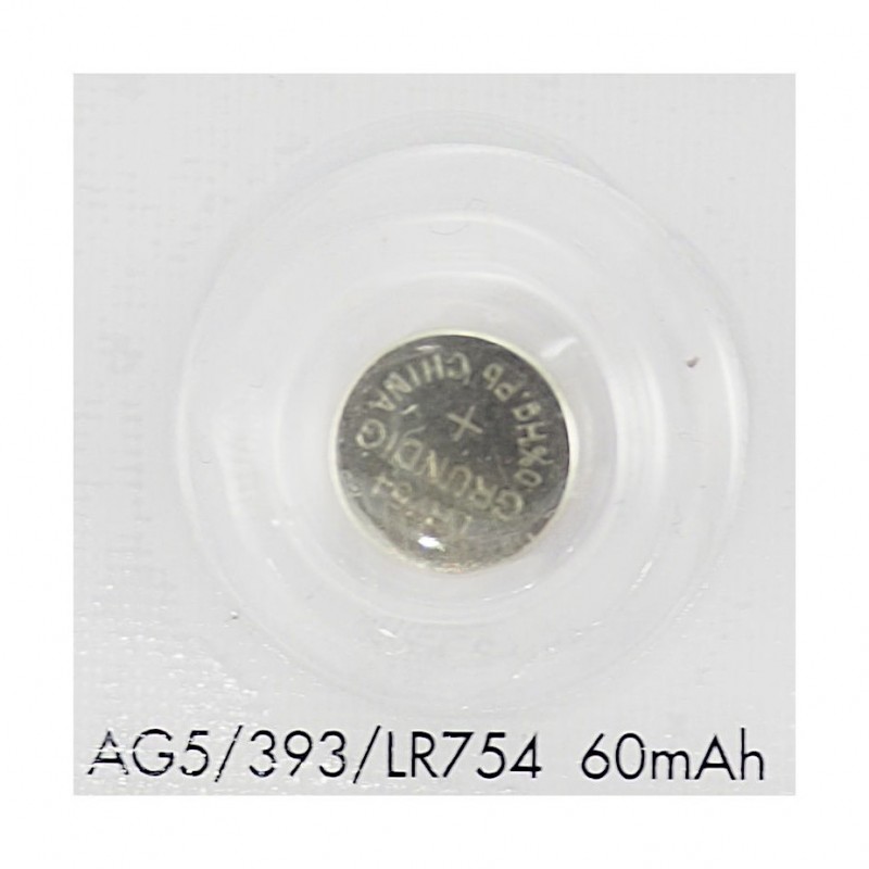 AG5 393 LR754 SR754W Baterie alcalină cu buton 7,9x5,4