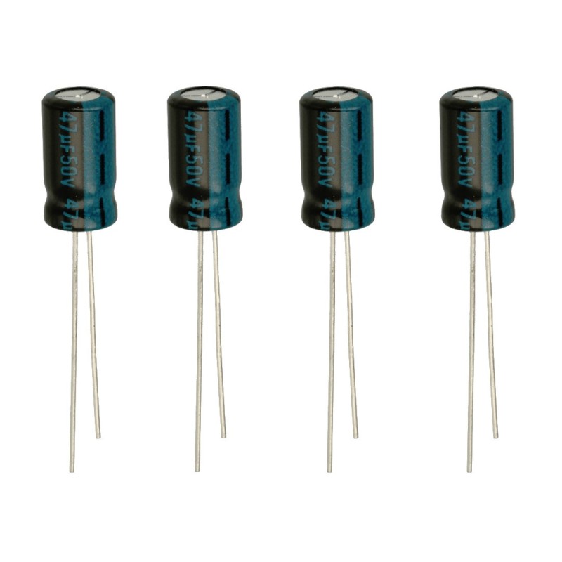 4x Jamicon 47uF 50V 6x11 condensator electrolitic