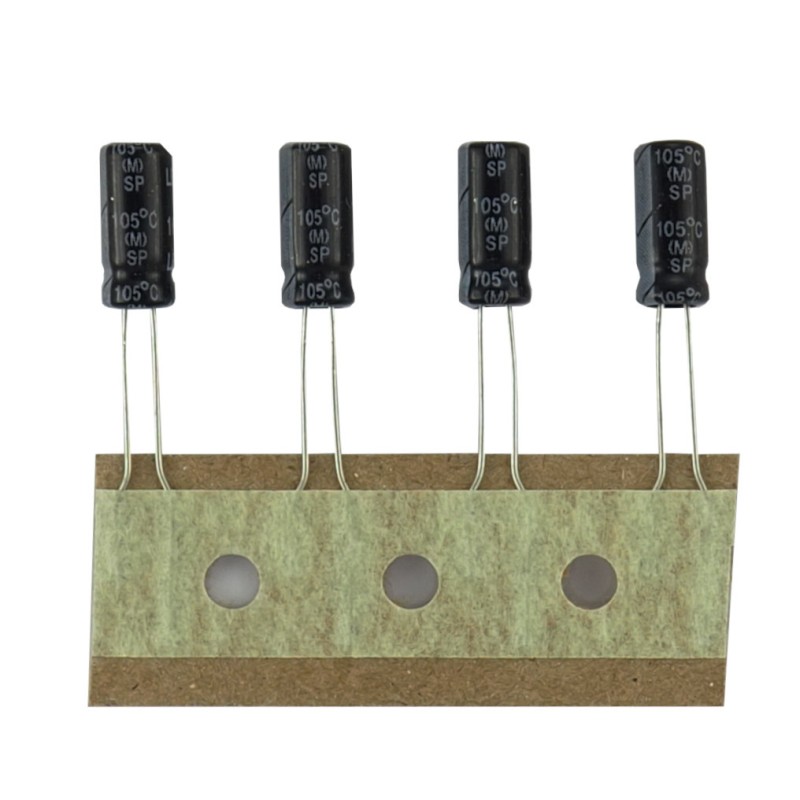 4x 100uF 16V 5x11 Condensator electrolitic Leaguer