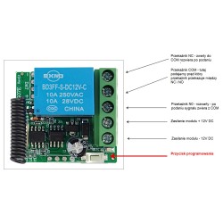 Telecomandă pentru închidere electromagnetică cu telecomandă pentru frigider 12V