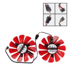 2x Ventilator de răcire pentru XFX RX 570 4GB 8GB FDC10U12S9 0.45A 85m