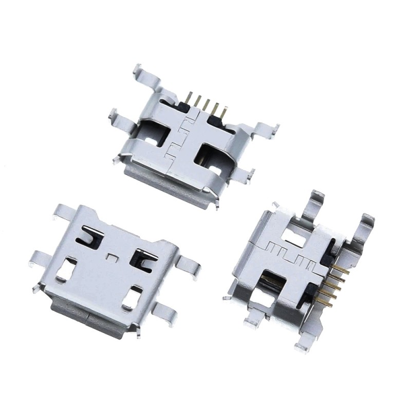 Micro usb socket PCB mounting SMD mod1