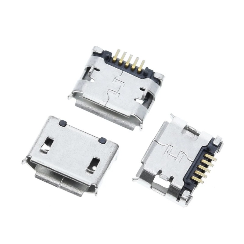 Micro usb socket SMD PCB mounting mod4