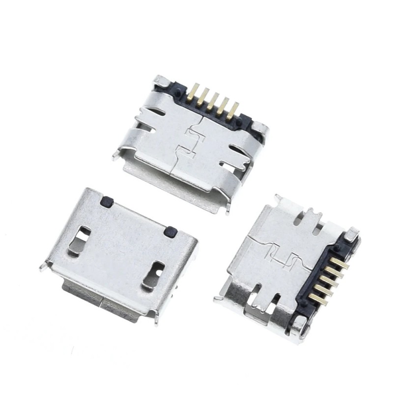 Micro usb socket PCB mounting SMD mod6
