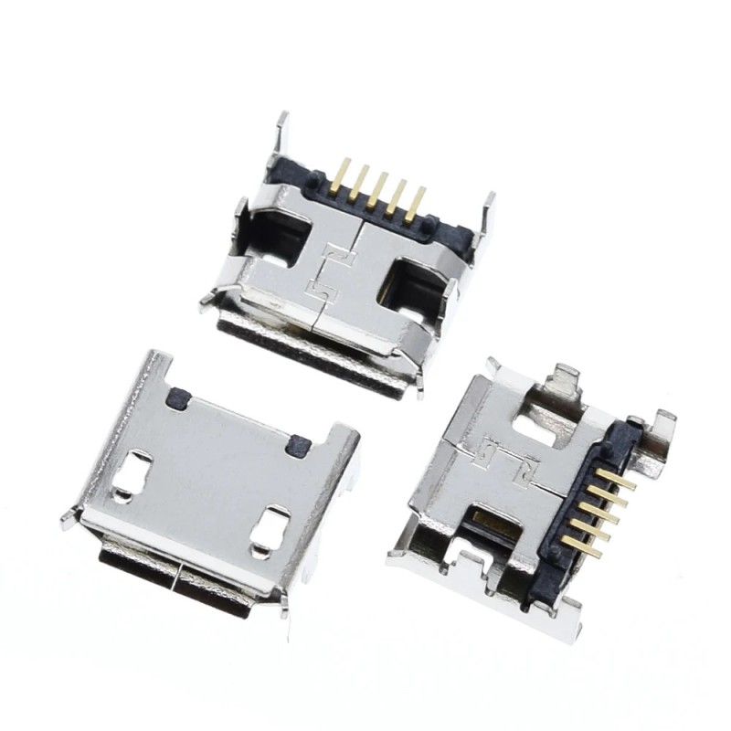 Micro usb socket PCB mounting SMD mod10