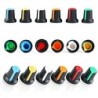 Buton potențiometru alb 6mm WH148 17/10-16mm alb/negru