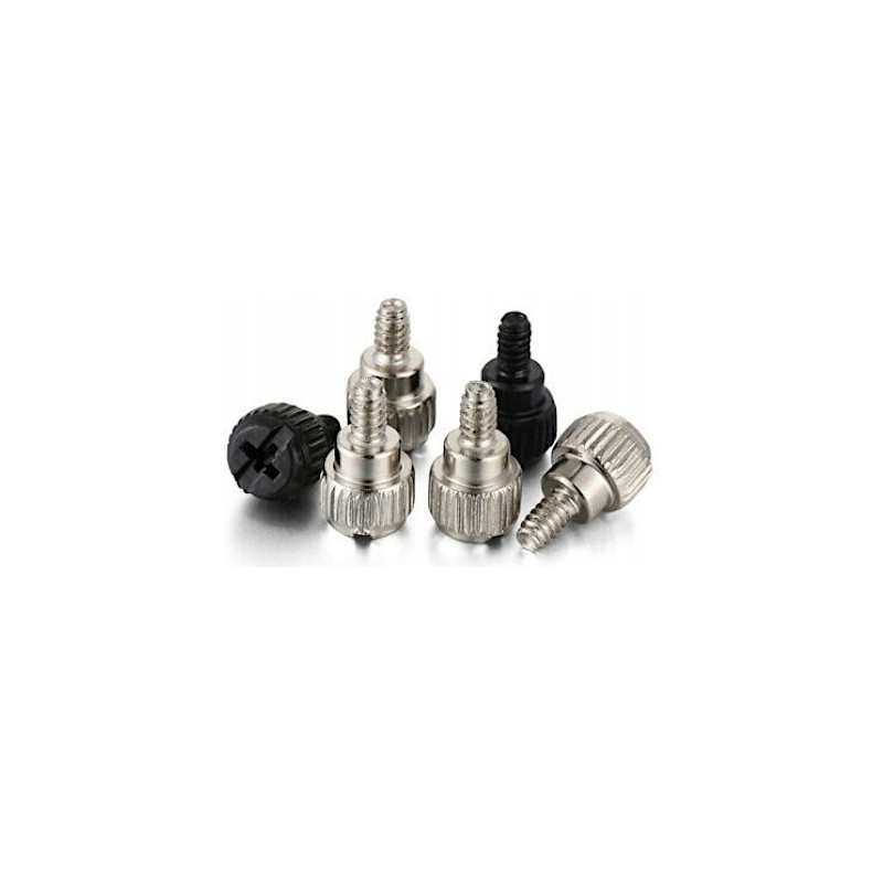 4x Housing bolt hand screw black M3.5 5m