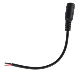 Soclu DC 5.5x2.1 drept cu cablu de 11mm. adânc pentru LED