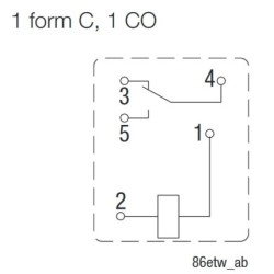V23086-C1001-A403 przekaźnik miniaturowy micro 12V 30A 5pin IP76 do PCB