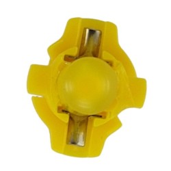 LED COB B8.3D B8.3d 12V 1.2W cu suport galben pentru iluminarea BAX 431919040