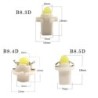 LED COB B8.3D B8.3d 12V 1.2W cu suport galben pentru iluminarea BAX 431919040