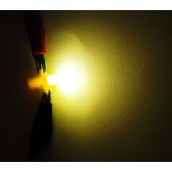 LED COB B8.3D B8.3d 12V 1.2W cu suport galben pentru iluminarea BAX 431919040