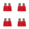 4x 10A automotive knife fuse 19mm plate standard ATO ATC
