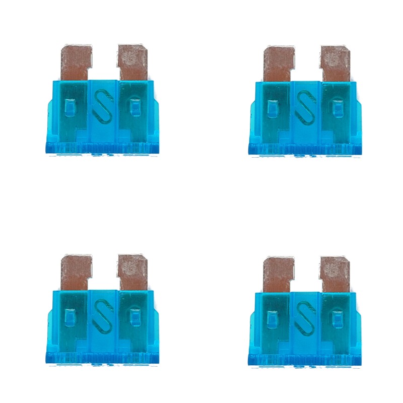 4x 15A automotive knife fuse 19mm plate standard ATO ATC