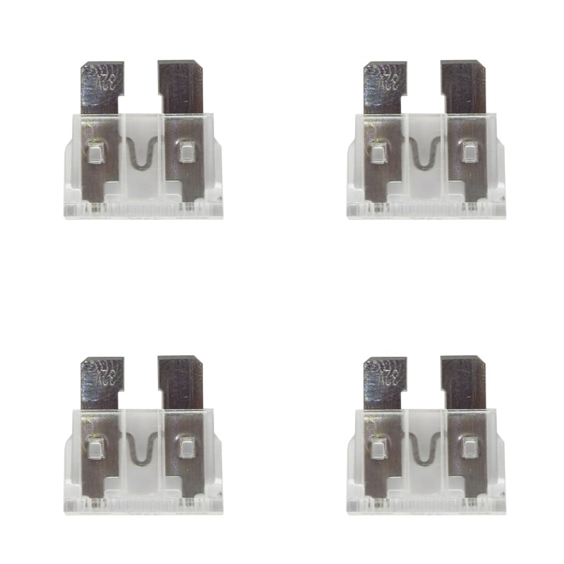 4x 25A automotive knife fuse 19mm plate standard ATO ATC