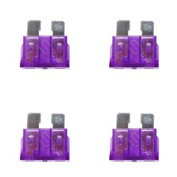 4x 3A automotive knife fuse 19mm plate standard ATO ATC